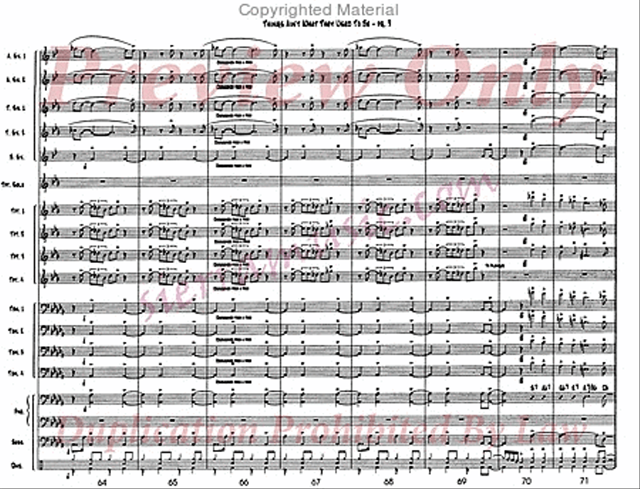 Things Ain't What They Used To Be Jazz Ensemble scores gallery preview page 10