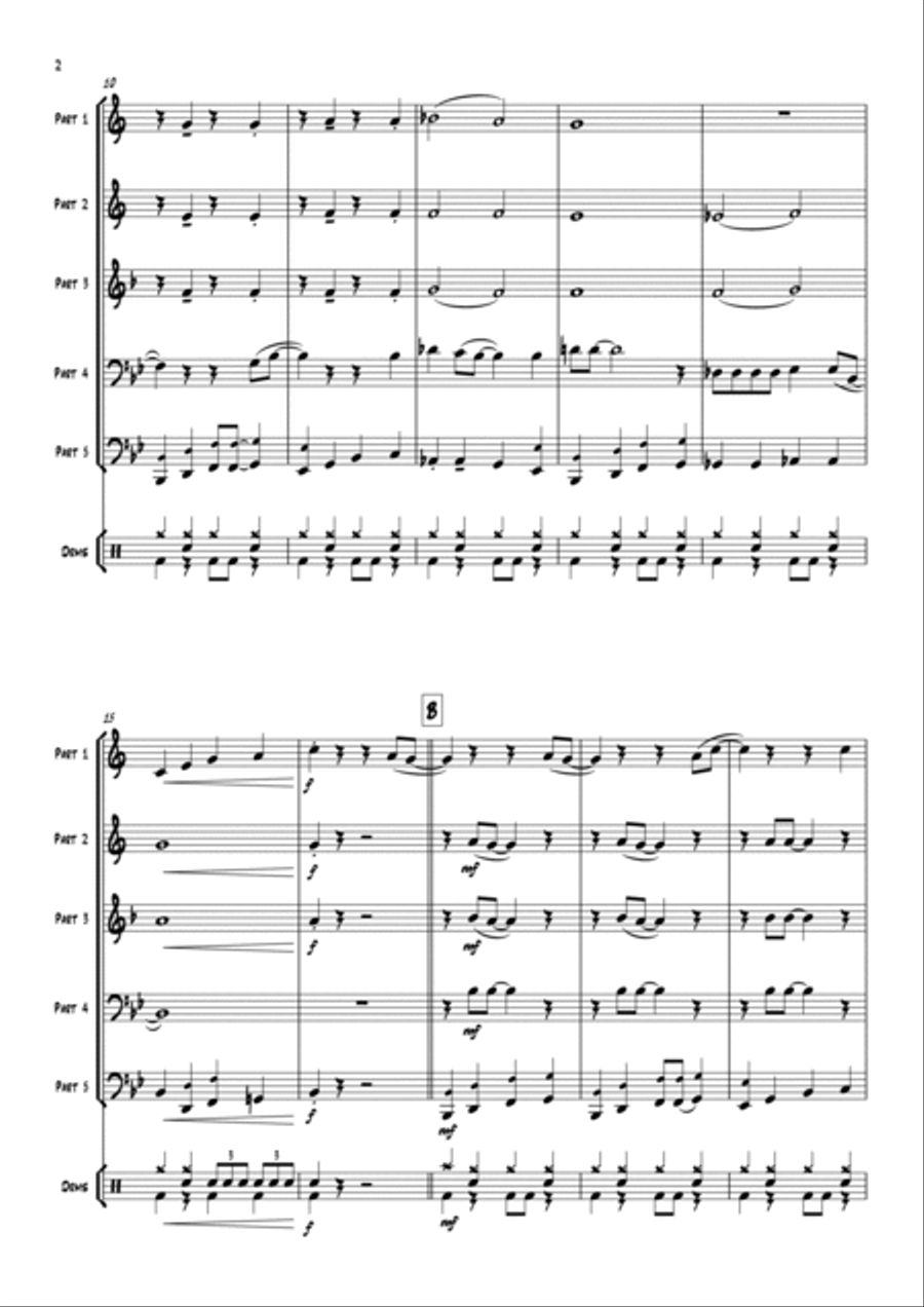 Crazy Little Thing Called Love Euphonium scores gallery preview page 4