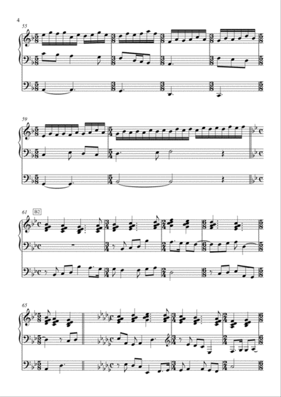 Prelude on the Themes by M.K. Ciurlionis, Op. 10 (2013) Organ Solo scores gallery preview page 4