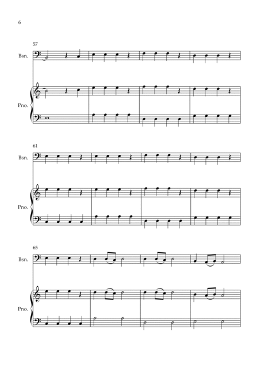 Flowers Bassoon scores gallery preview page 6