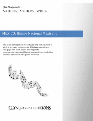 Book cover for Mexico National Anthem: Himno Nacional Mexicano