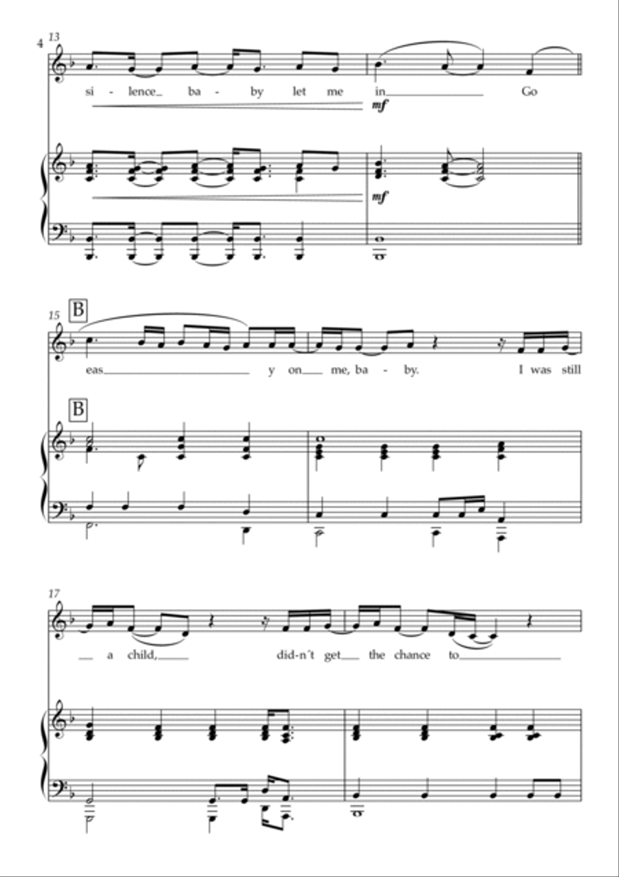 Easy On Me Voice scores gallery preview page 4