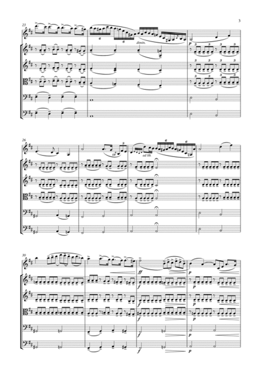 Cantabile (arr. for Violin and Strings)