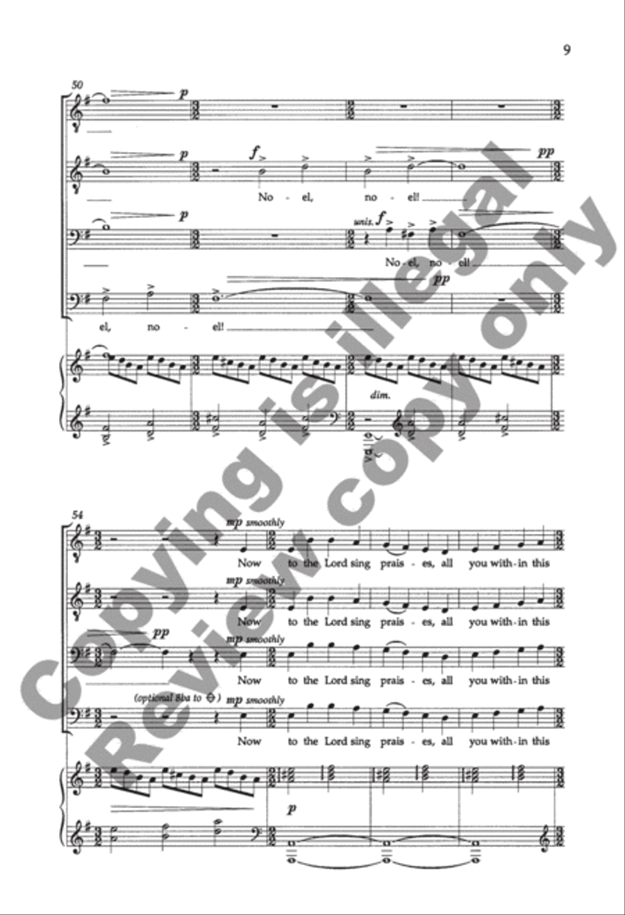 A Christmas Garland TTBB scores gallery preview page 9