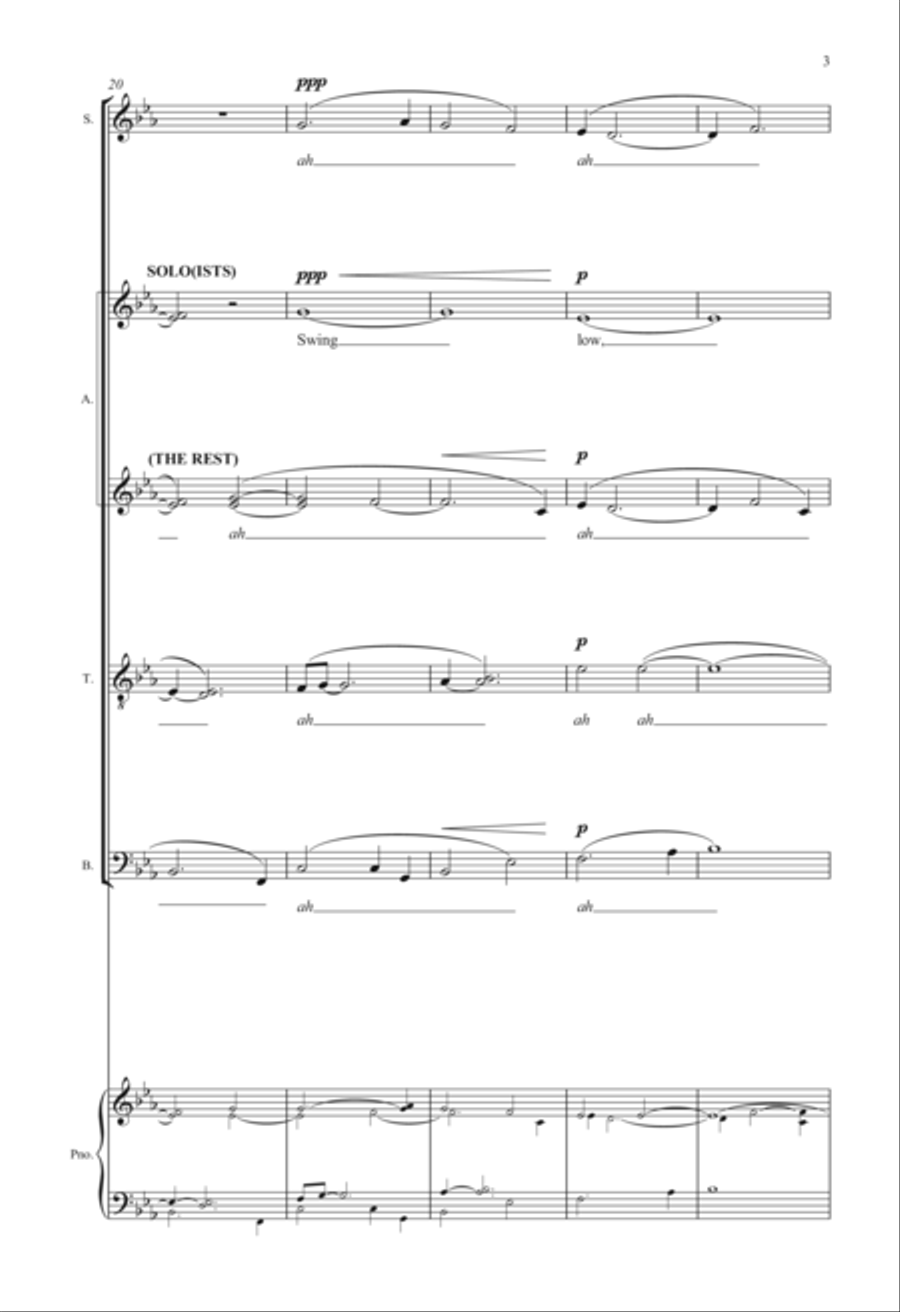 Swing Low, Sweet Chariot 4-Part scores gallery preview page 3