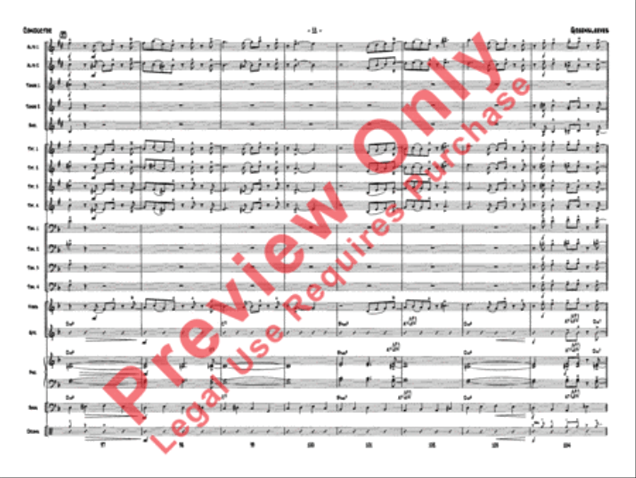 Greensleeves Jazz Ensemble scores gallery preview page 14