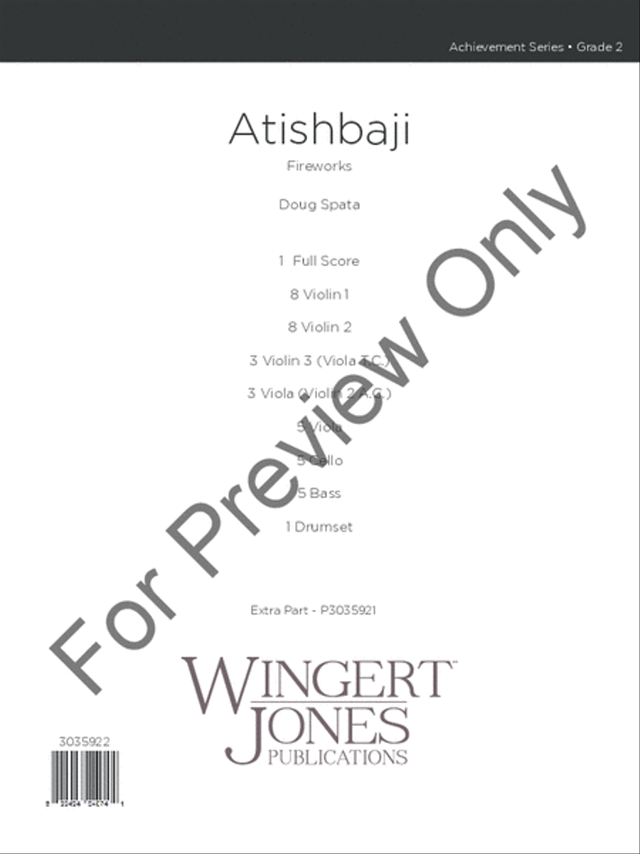 Atishbaji (Score) Atishbaji (Score) String Orchestra scores gallery preview page 2