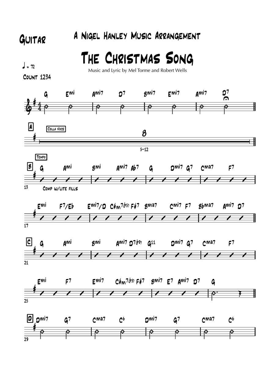 The Christmas Song (Chestnuts Roasting On An Open Fire) Jazz Ensemble scores gallery preview page 3