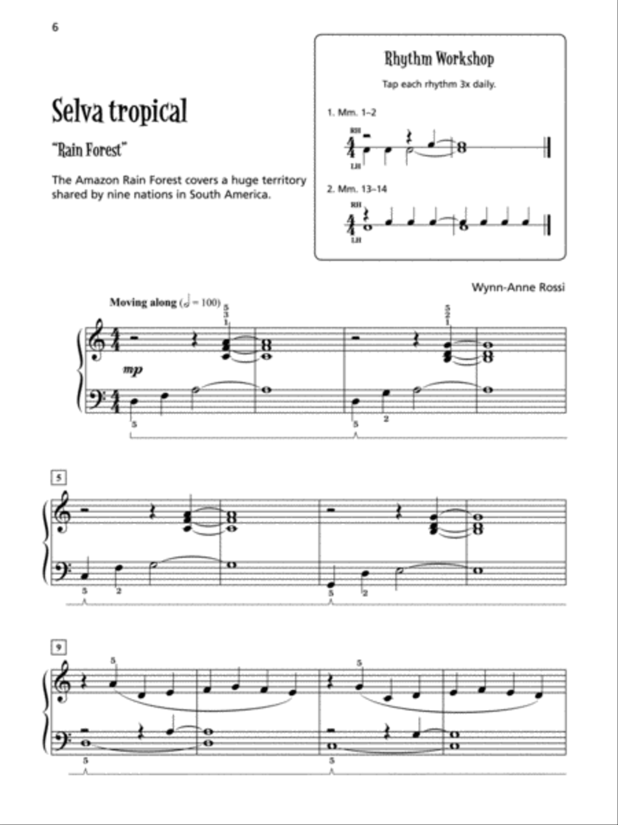 MAosica Latina, Book 1 Easy Piano scores gallery preview page 4