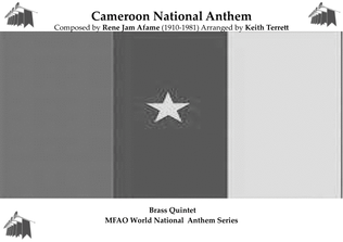 Cameroon National Anthem (O Cameroon, Cradle of our Forefathers) for Brass Quintet