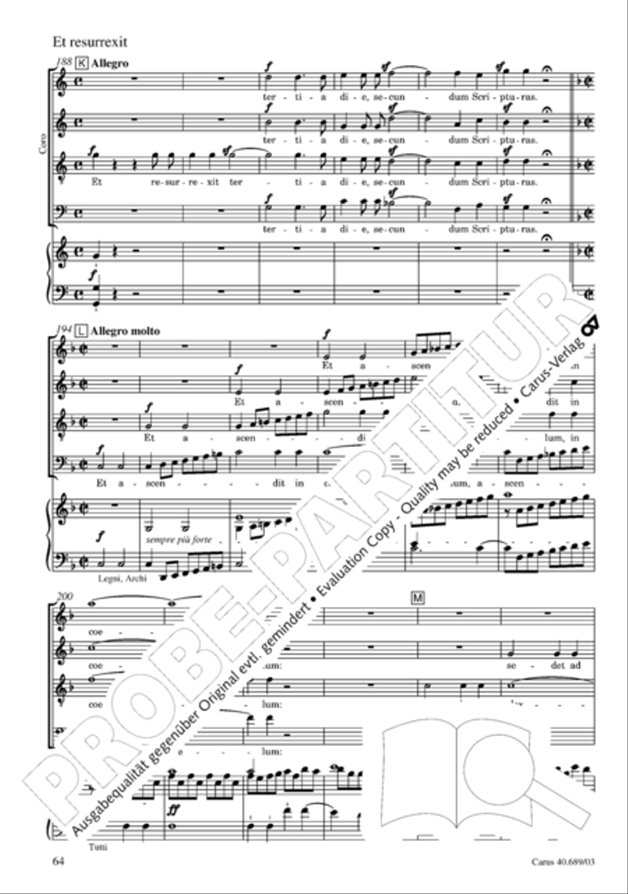 Missa solemnis Missa solemnis 4-Part scores gallery preview page 65