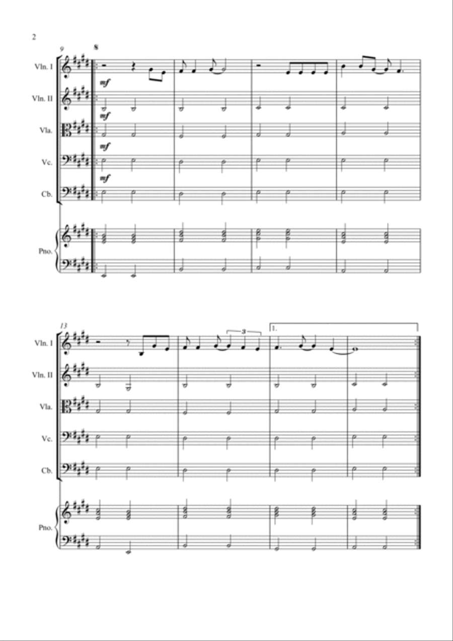 Don't Stop Believin' Don't Stop Believin' String Quintet scores gallery preview page 2