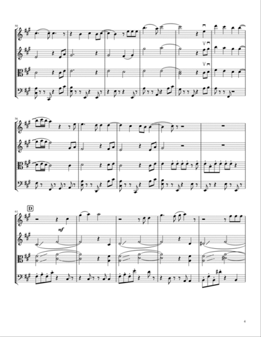 I Choose You String Quartet scores gallery preview page 4