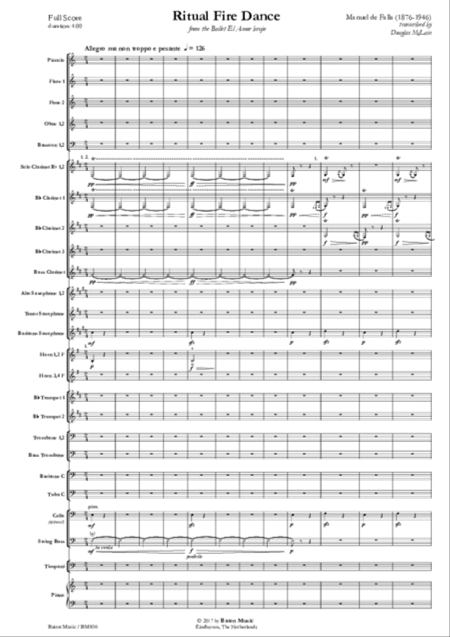 Ritual Fire Dance Concert Band scores gallery preview page 2