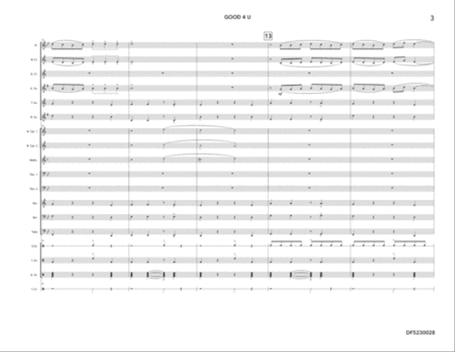 Good 4 U Good 4 U Marching Band scores gallery preview page 3