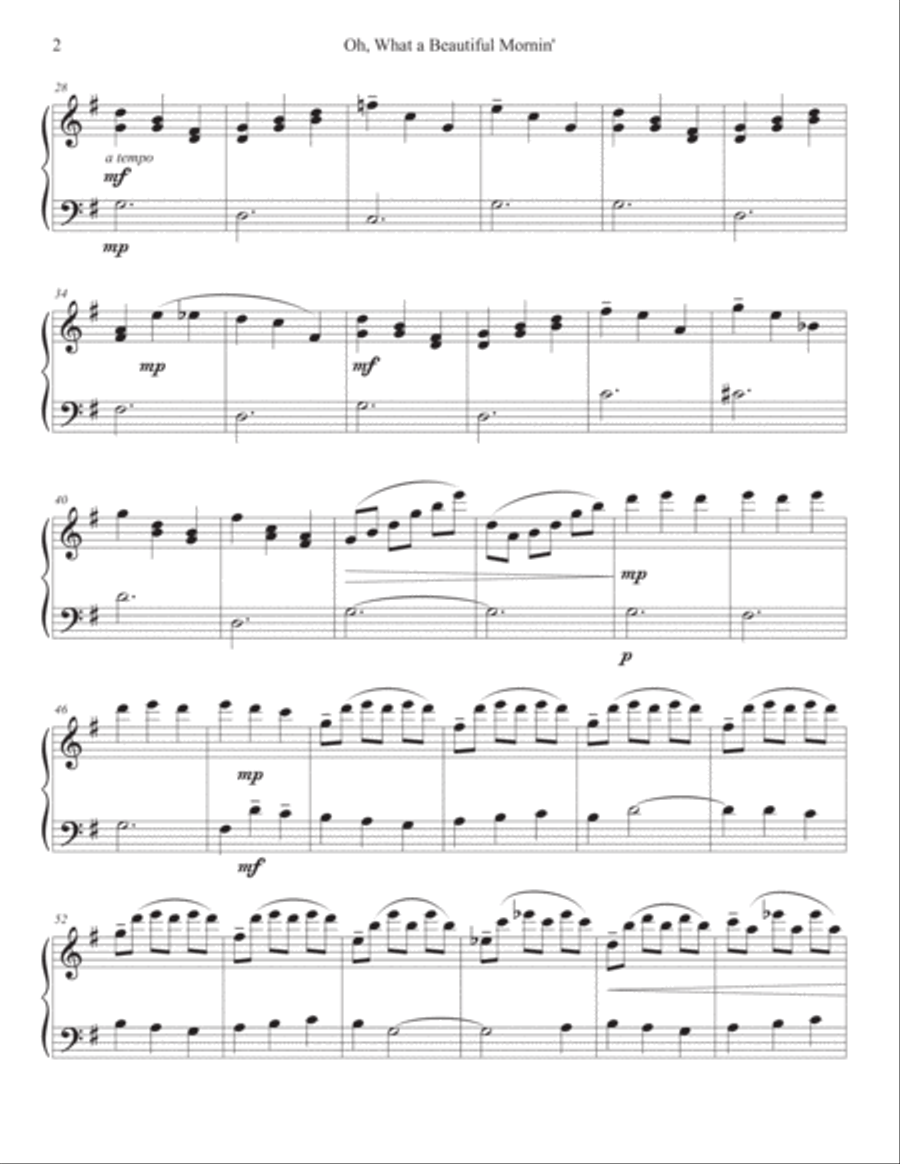 Oh, What A Beautiful Mornin' Carillon scores gallery preview page 2