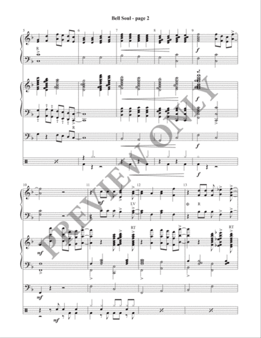 Bell Soul (Director's Score) Handbell Choir scores gallery preview page 3