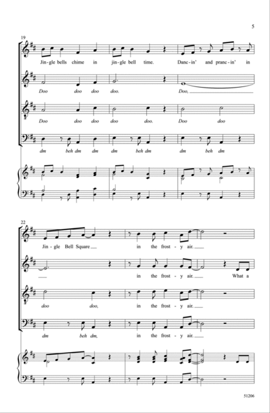 Jingle Bell Rock Choir scores gallery preview page 4