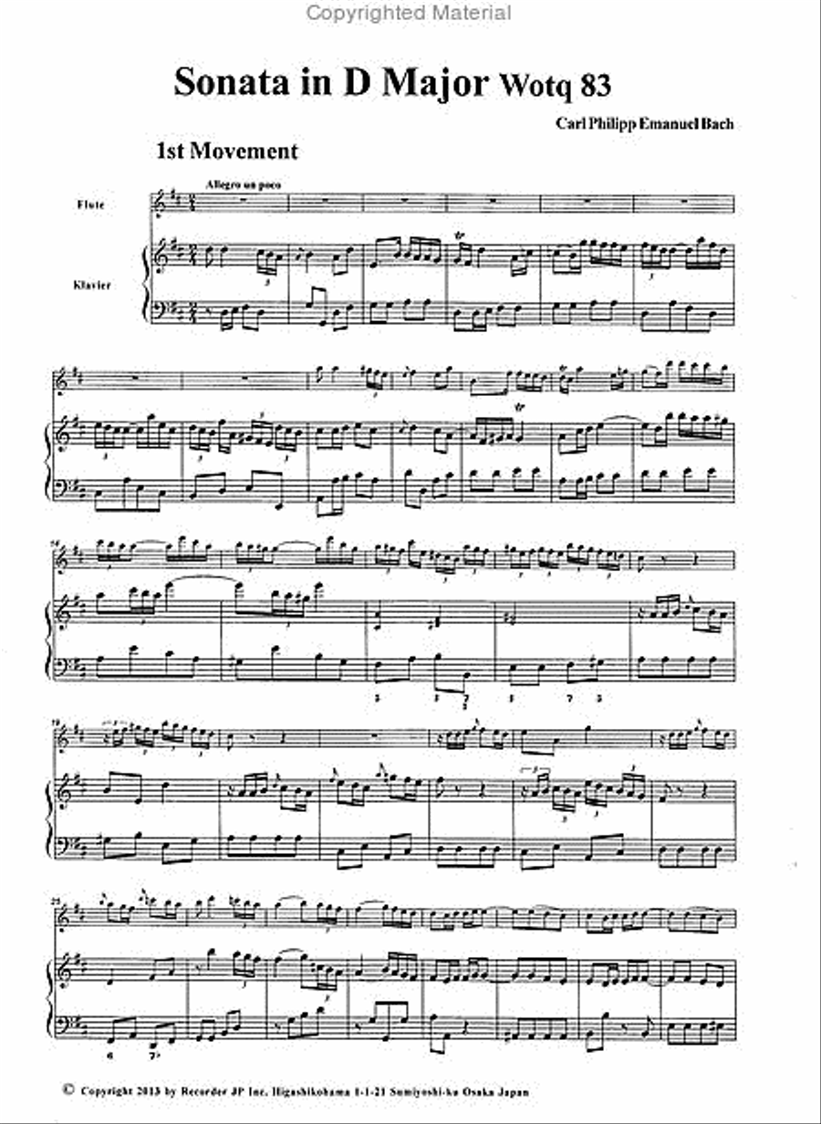 Flute Sonatas Vol. 1 Flute Sonatas Vol. 1 Flute scores gallery preview page 3
