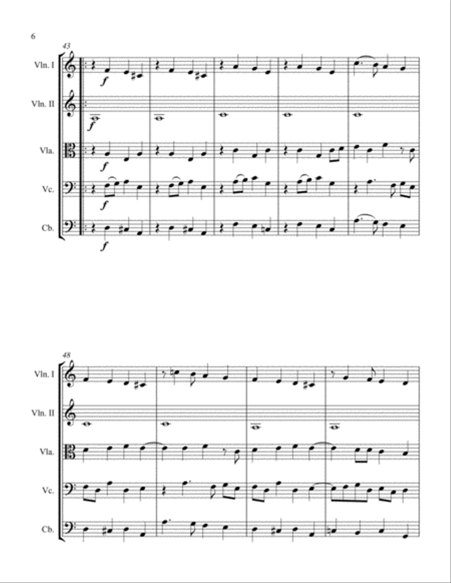 Pavane Semper Dowland Semper Dolens String Orchestra scores gallery preview page 6