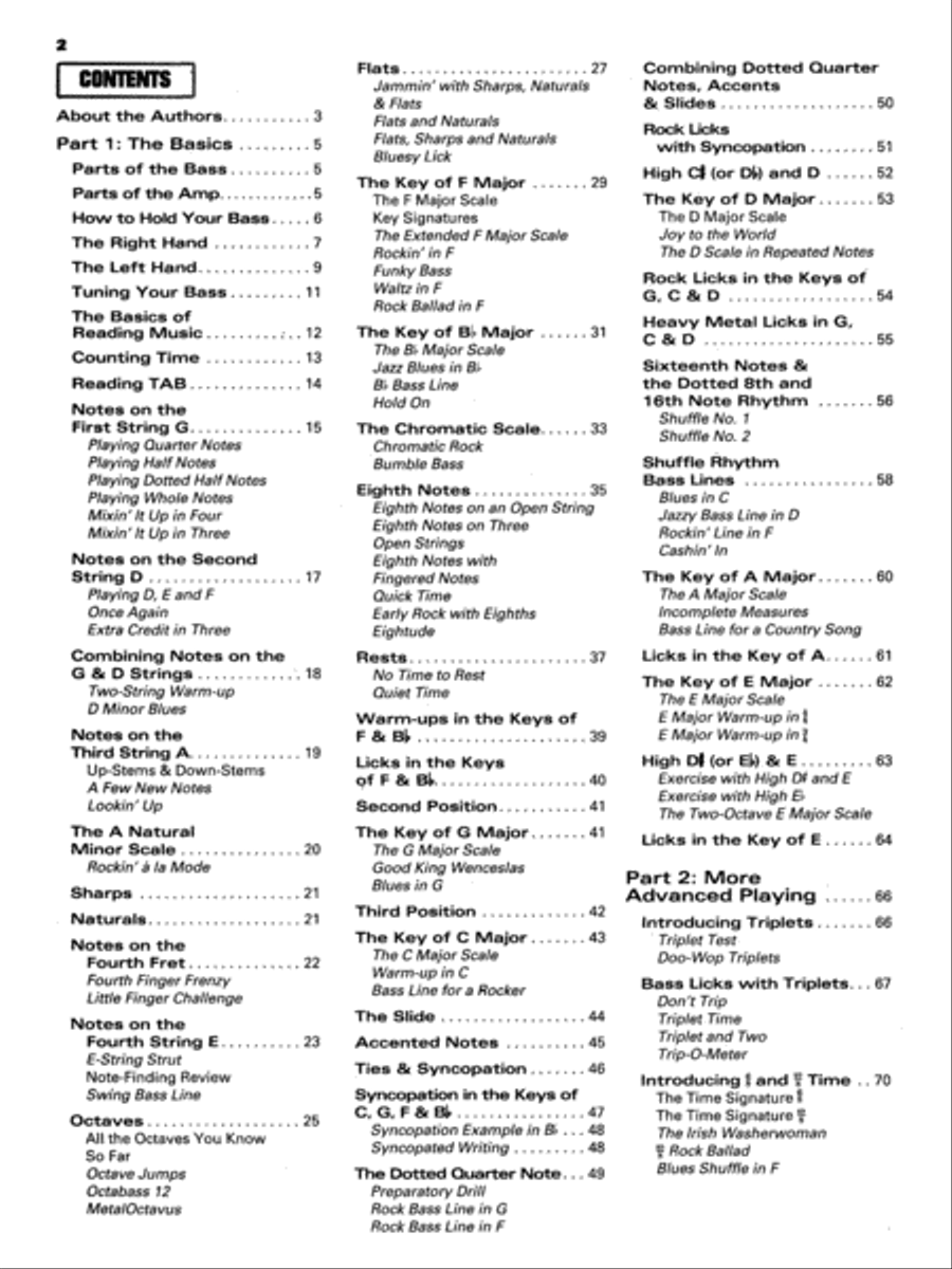 No-Brainer Play Bass No-Brainer Play Bass Bass Guitar scores gallery preview page 2