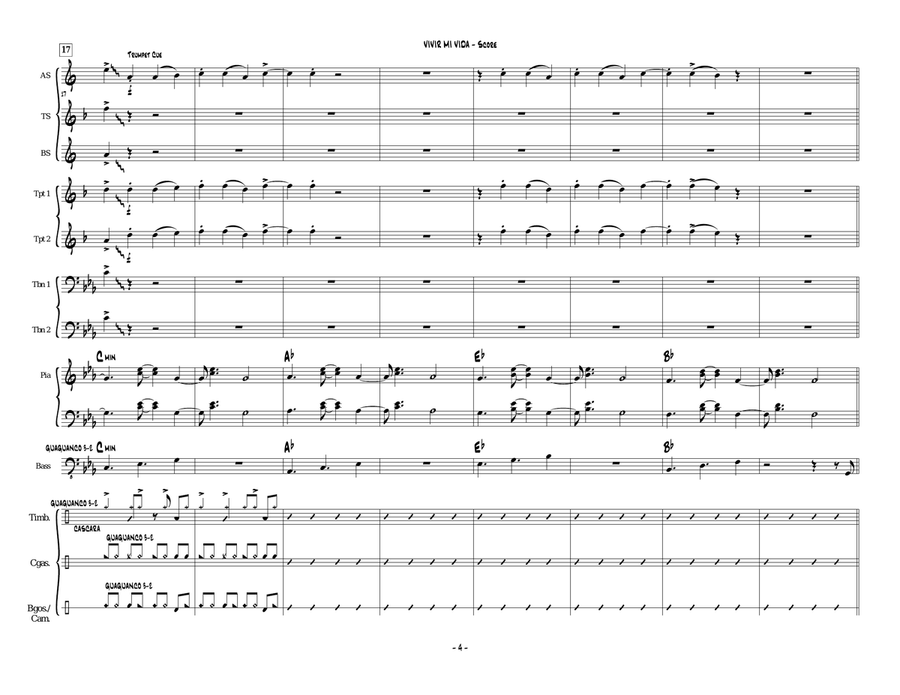 Vivir Mi Vida Large Ensemble scores gallery preview page 4