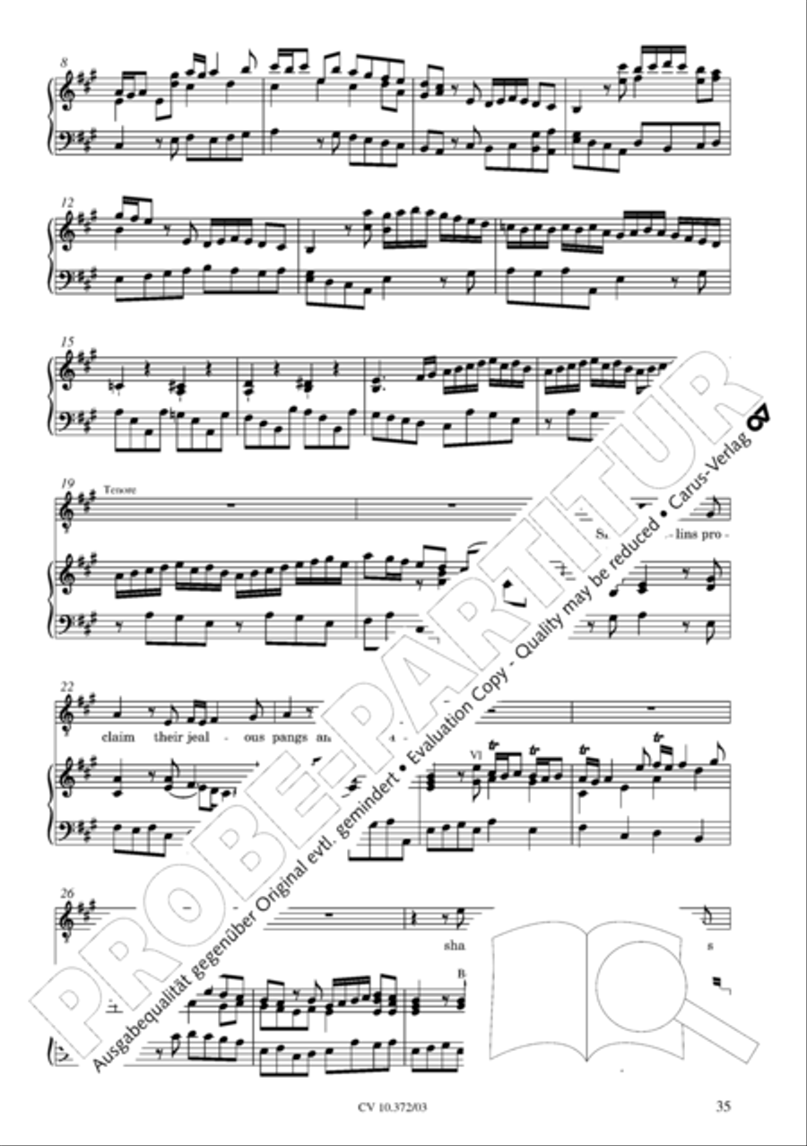Ode for St. Cecilias Day 4-Part scores gallery preview page 36