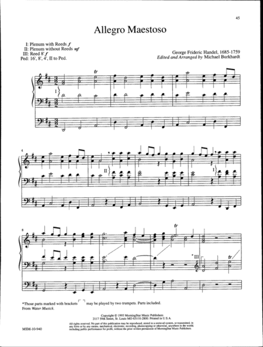 Music for a Celebration, Set 1 Organ scores gallery preview page 18