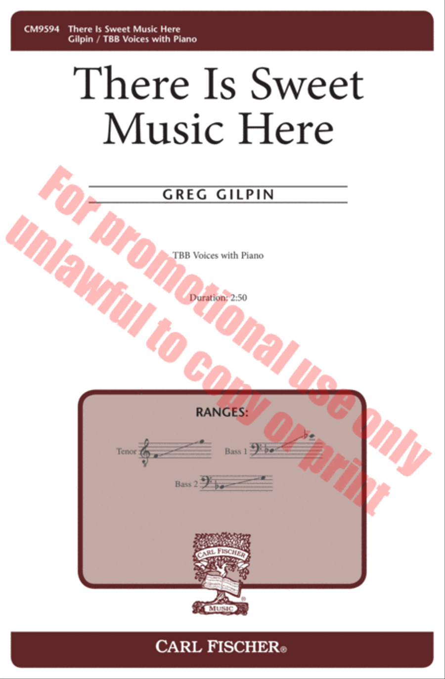 There is Sweet Music Here 3-Part scores gallery preview page 2