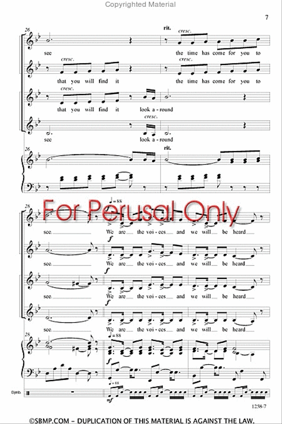 We Are the Voices We Are the Voices SSAA scores gallery preview page 6