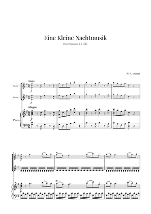 Eine Kleine Nachtmusik for 2 Violins and Piano