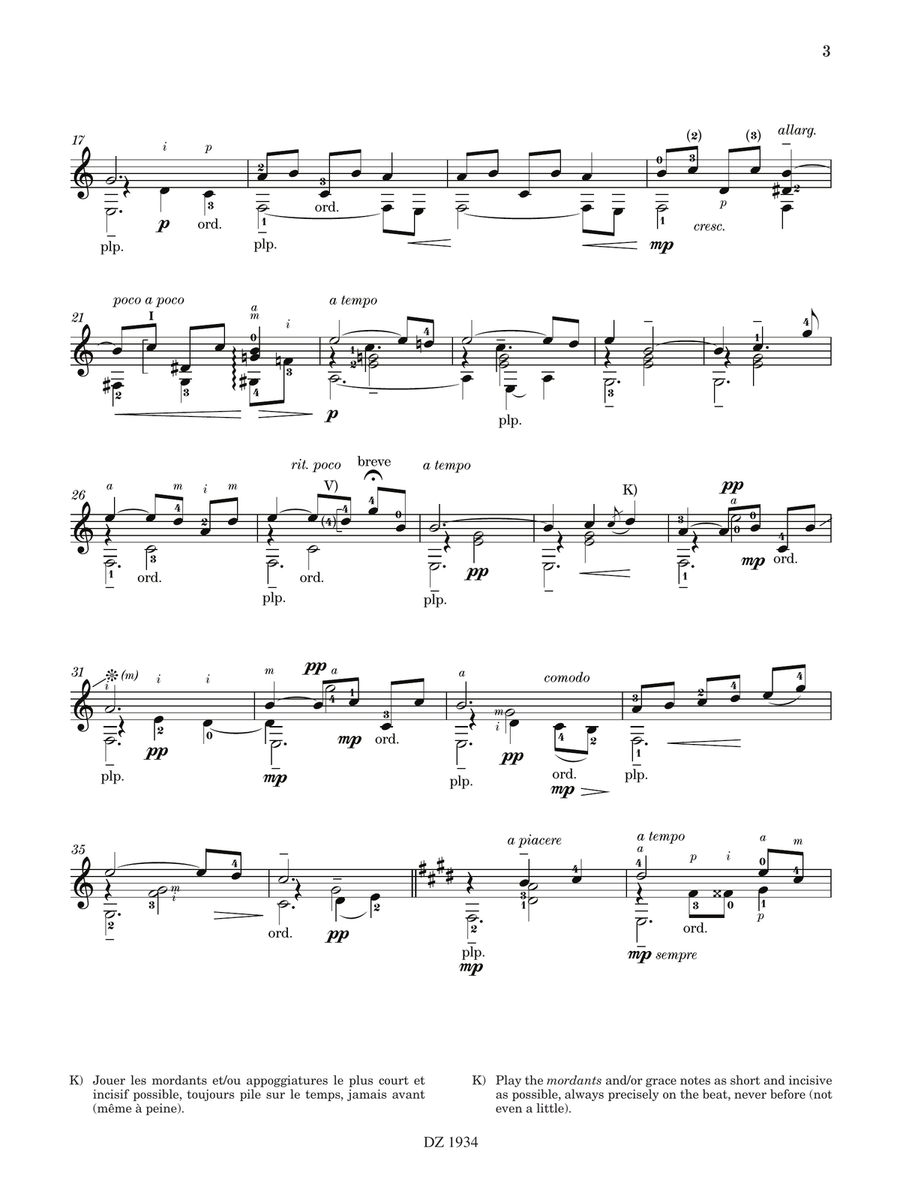 Les 100 de Roland Dyens - Rue La Quintinie by Roland Dyens Classical Guitar - Digital Sheet Music page 3