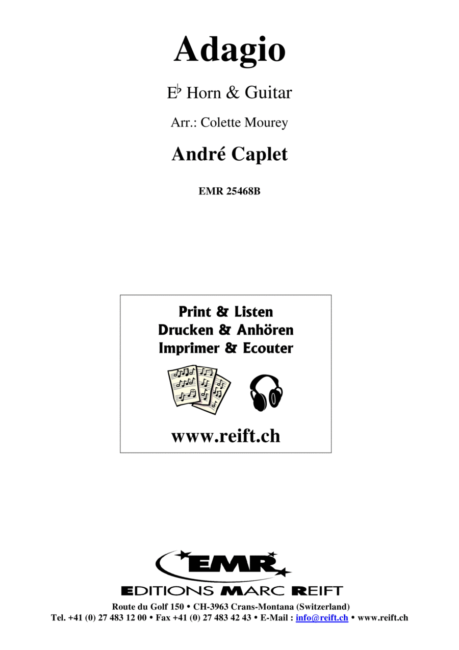 Adagio Adagio Horn scores gallery preview page 1