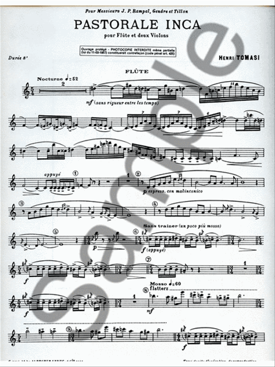 Pastorale Inca (trio - Mixed) School and Community scores gallery preview page 2