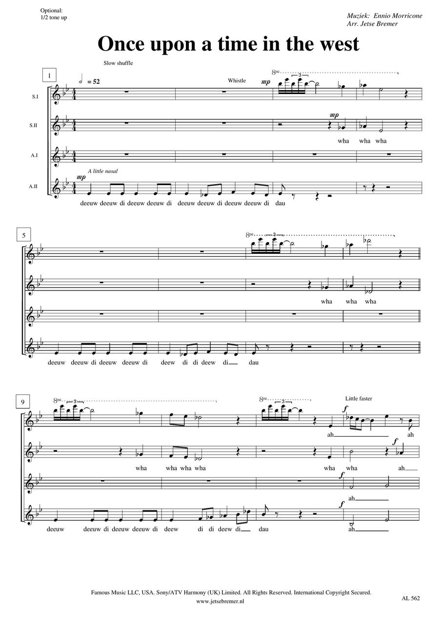 Once Upon A Time In The West SSAA scores gallery preview page 1
