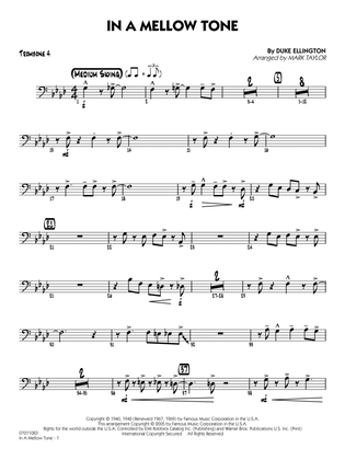 Book cover for In a Mellow Tone (arr. Mark Taylor) - Trombone 4
