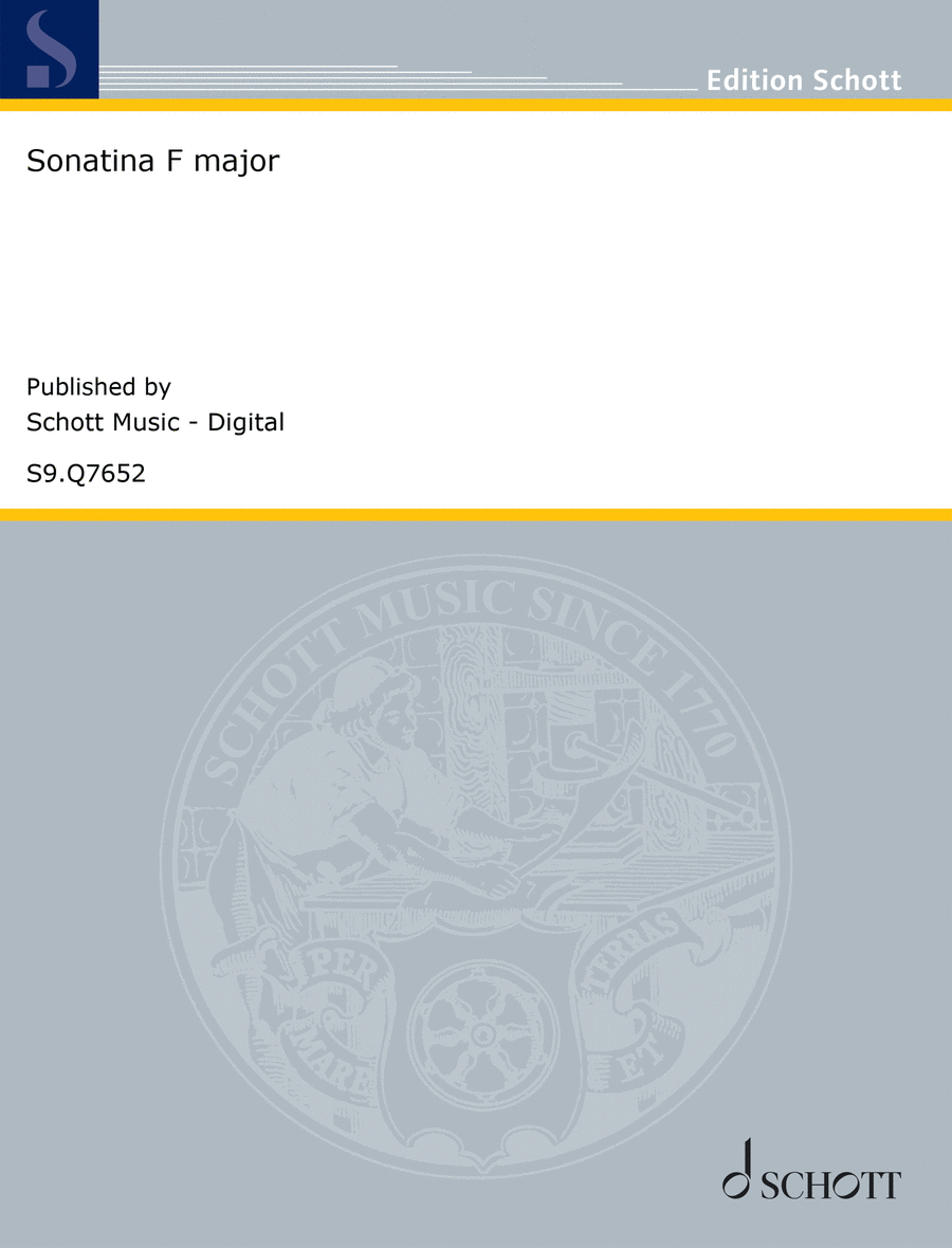 Sonatina F major Piano Solo scores gallery preview page 1
