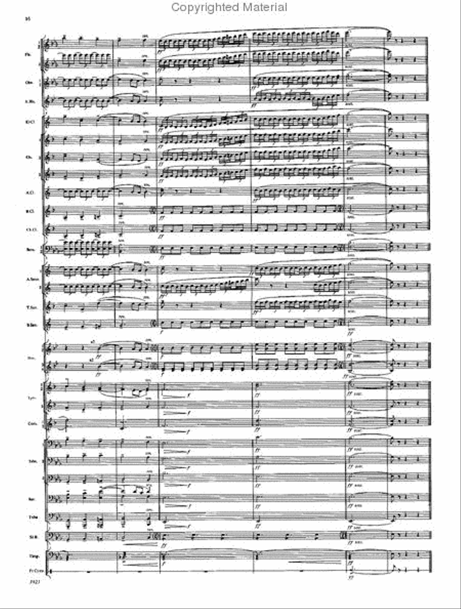 Pilgrim's Chorus Concert Band scores gallery preview page 14
