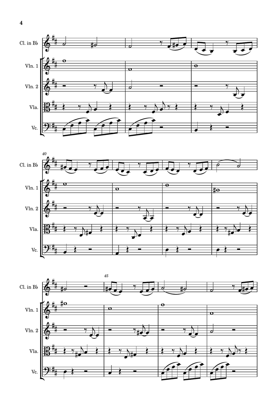 Clarinet Quintet 1-2 Small Ensemble scores gallery preview page 4