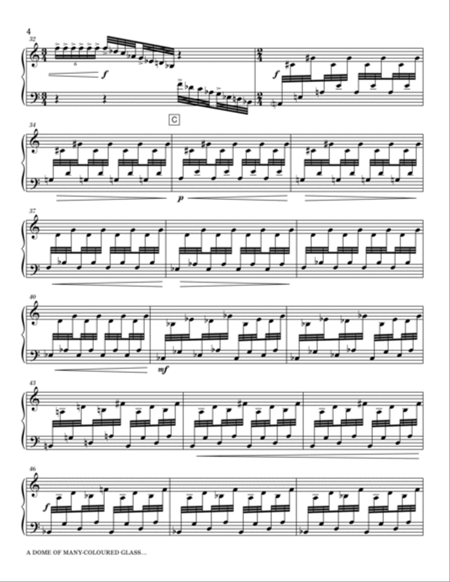 A Dome of Many-Coloured Glass... - Marimba Choir scores gallery preview page 4