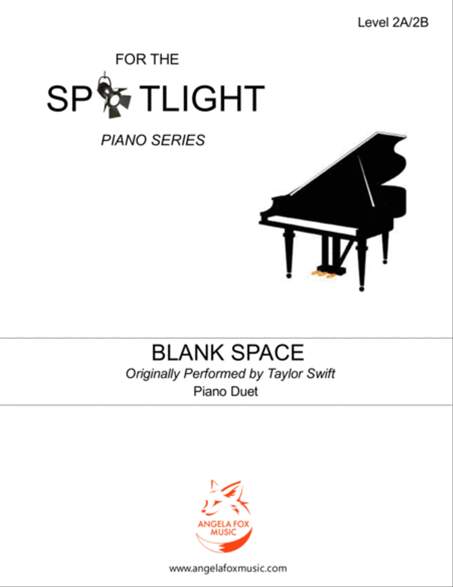 Blank Space Easy Piano scores gallery preview page 1