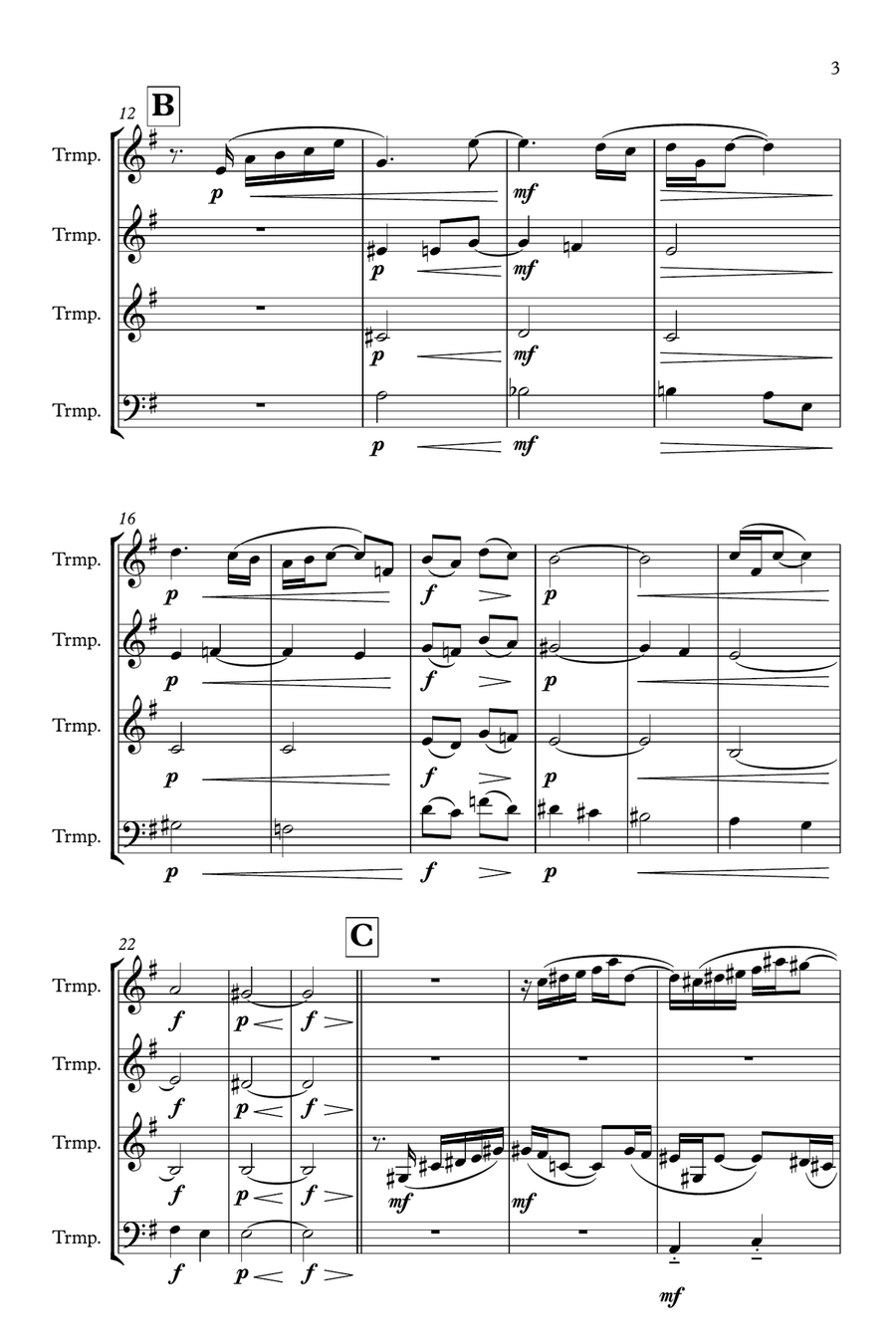 Ciudad Perpetua Brass Quartet scores gallery preview page 3