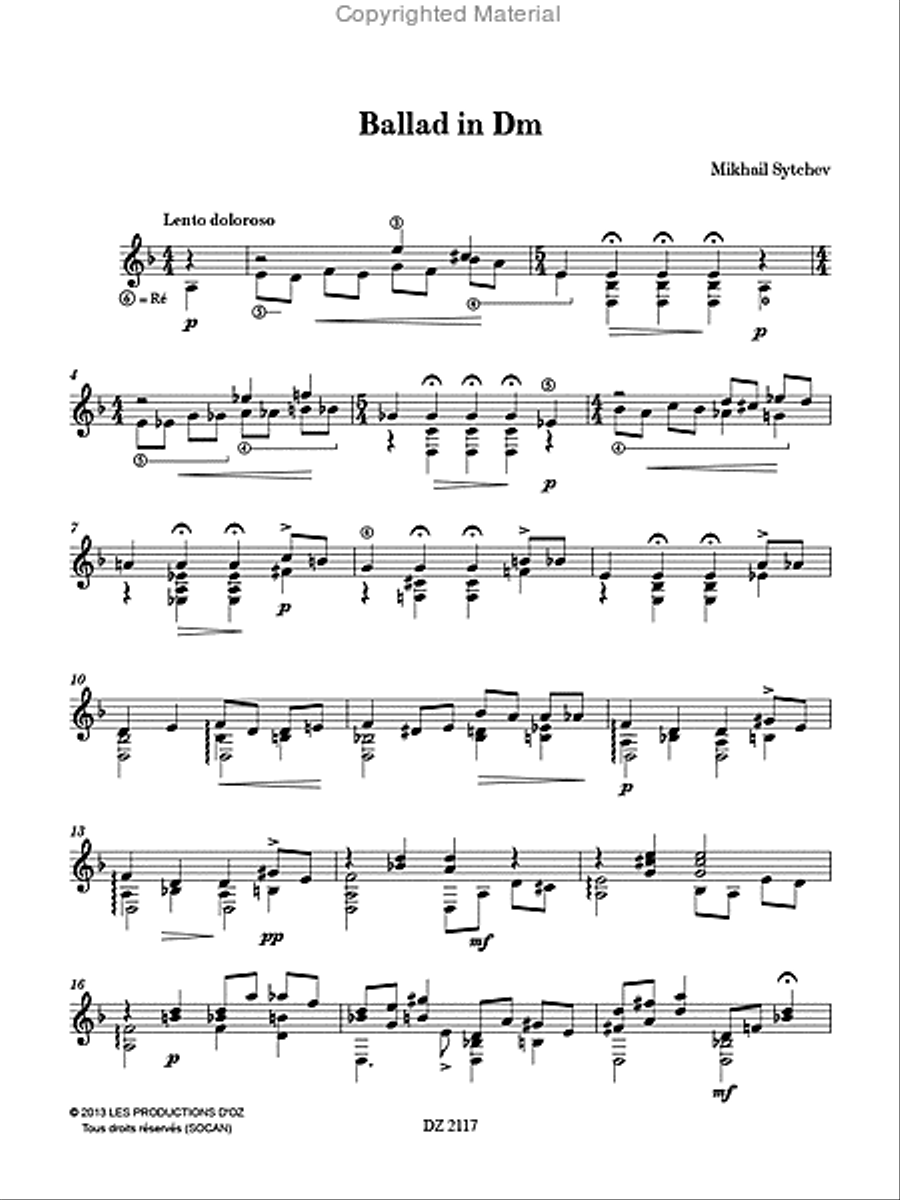 2 Ballads 2 Ballads Classical Guitar scores gallery preview page 2