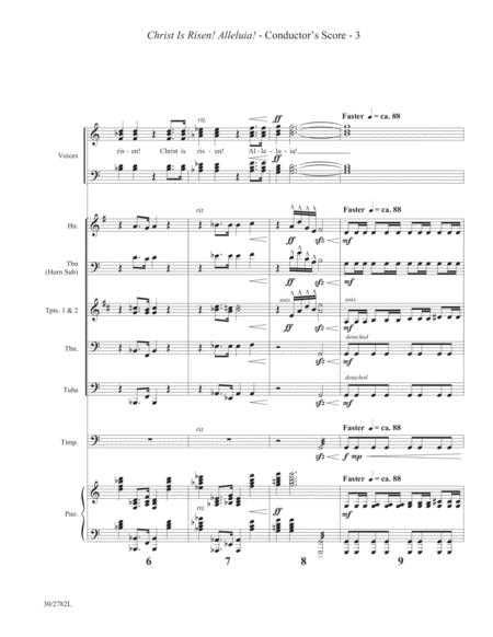 Christ Is Risen! Alleluia! - Brass and Timpani Score and Parts