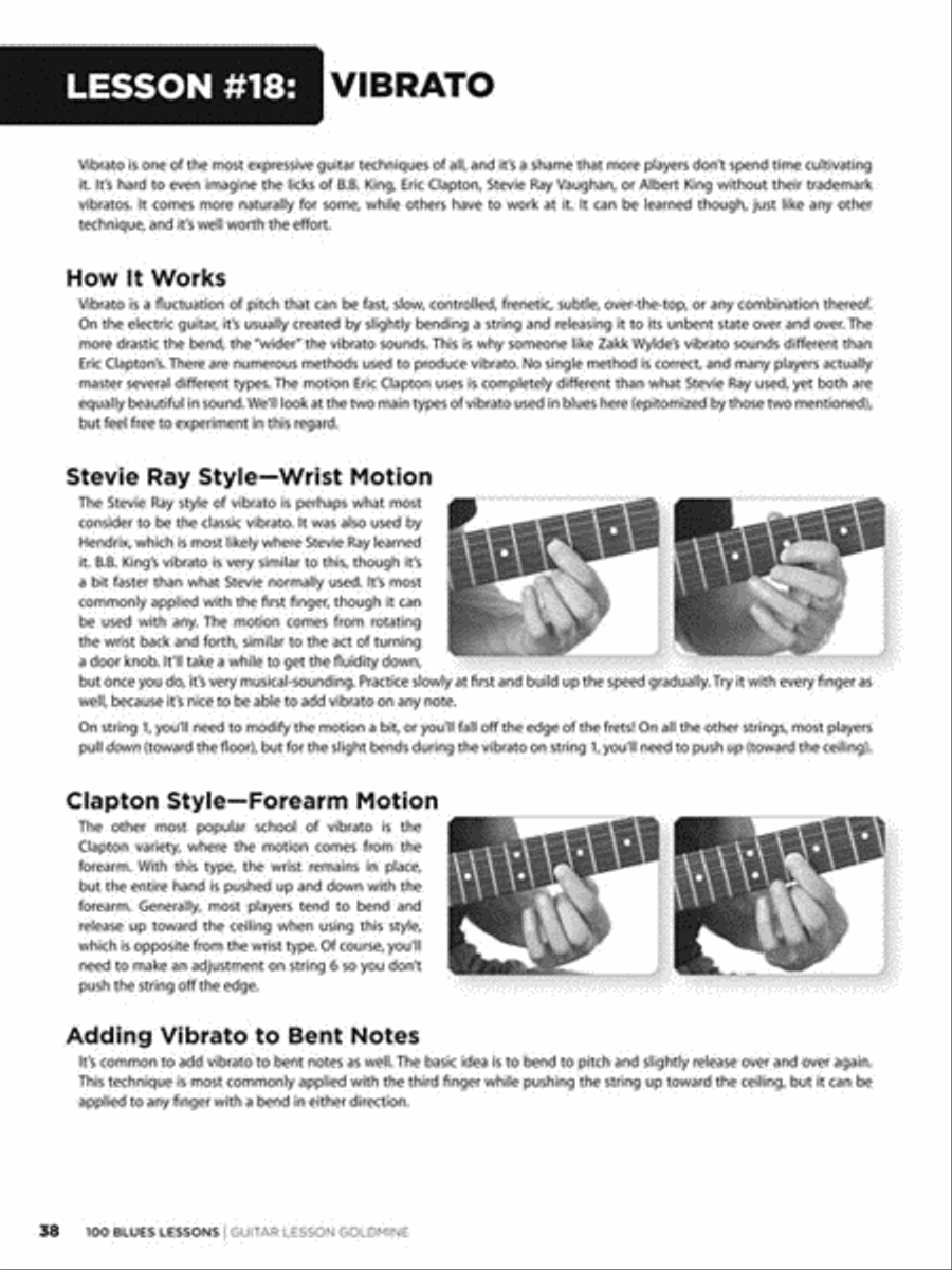 100 Blues Lessons Electric Guitar scores gallery preview page 5
