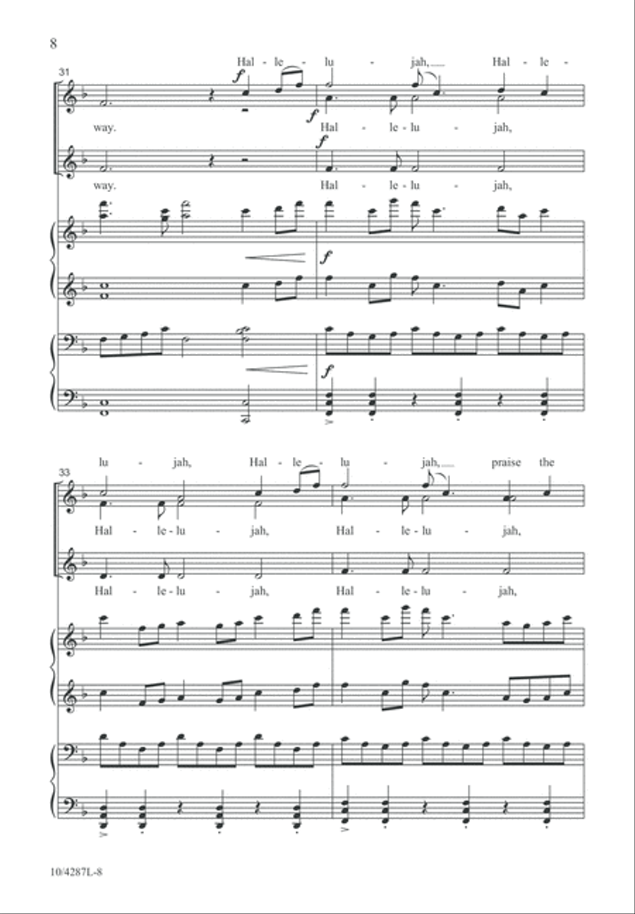 Hark, I Hear the Harps Eternal SSA scores gallery preview page 9