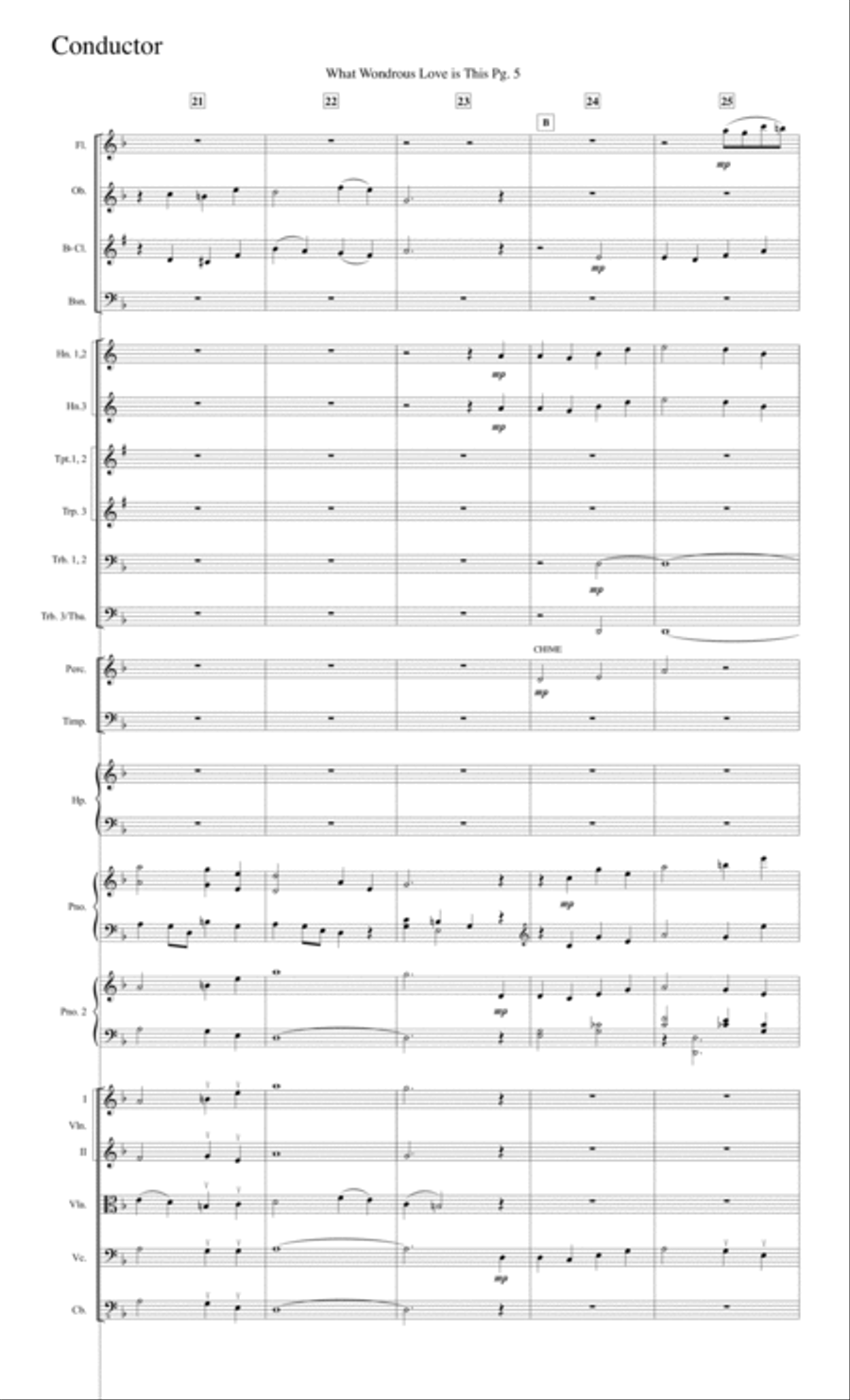 What Wondrous Love is This--Full Score.pdf Full Orchestra scores gallery preview page 5