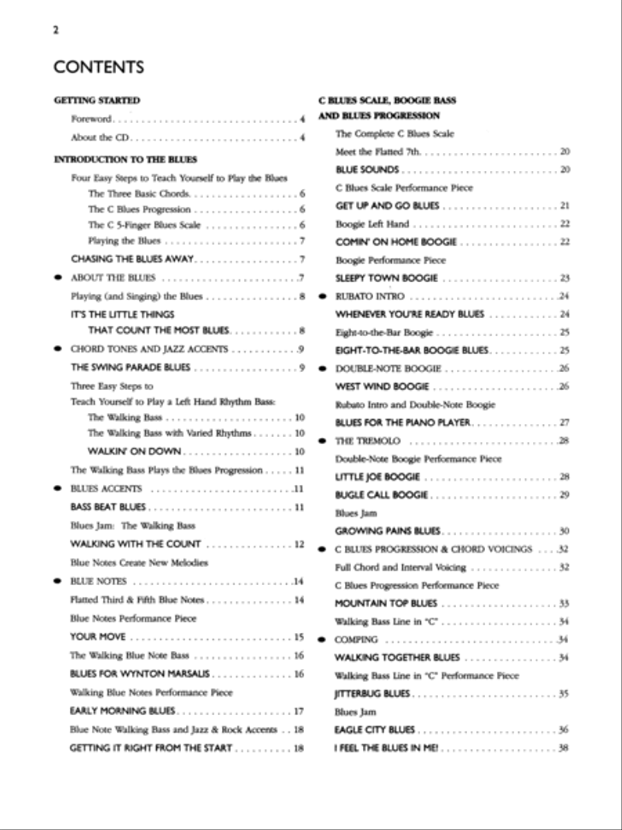 Alfred's Teach Yourself To Play Blues at the Keyboard - Book/Audio Piano Method scores gallery preview page 5