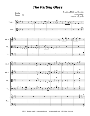 The Parting Glass (for String Quartet and Piano)