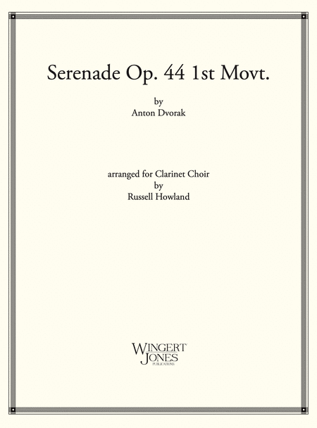 Serenade Op 44 1st Movement - Clarinet Choir (P.O.D.)